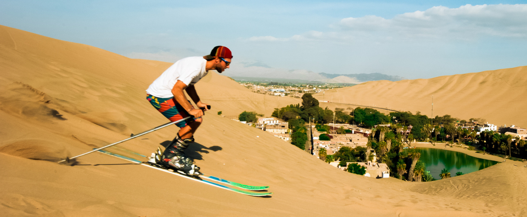 a boy sandboarding